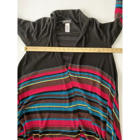 Jones New York Womens Size S/M Cardigan Knit Open-Front Sweater Waterfall Draped - Picture 6 of 9